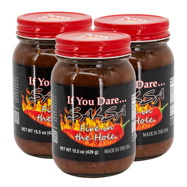 Fire In The Hole Spicy Salsa | Pack of 3 | 15.5 oz | If You Dare Foods